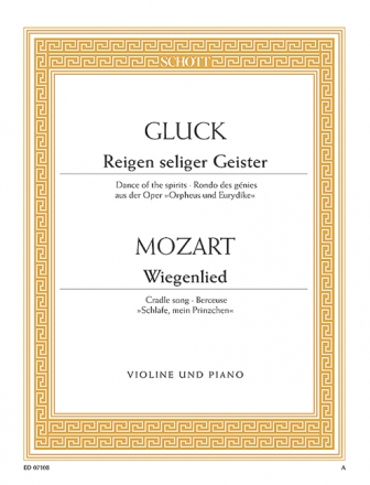 Reigen seliger Geister fr Violine und Klavier