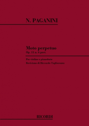 Moto perpetuo op.11,6 per violino e pianoforte