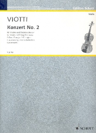 Konzert No. 2 E-Dur fr Violine und Streichorchester, 2 Oboen und 2 Hrner ad libitum Klavierauszug mit Solostimme