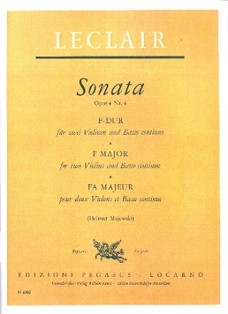 Sonate F-Dur op.4,4 fr 2 Violinen und Bc