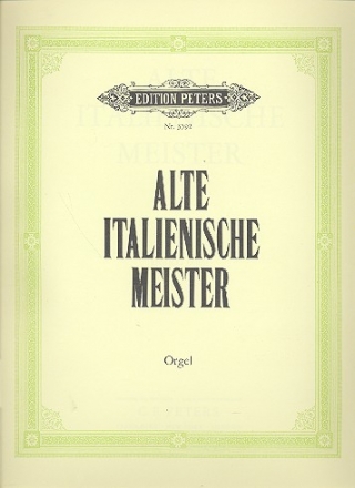 Alte italienische Meister fr Orgel