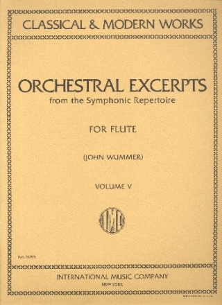 Orchestral Excerpts from the symphonic Repertoire vol.5 for flute