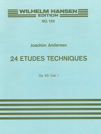 24 etudes techniques op.63 cahier 1 pour flute seule