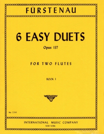 6 easy duets op.137 vol.1 for 2 flutes