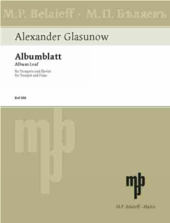 Albumblatt fr Trompete und Klavier