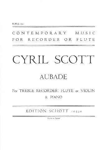 Aubade for treble redorder and piano