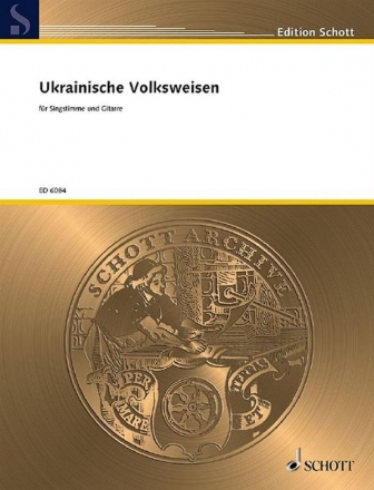 Ukrainische Volksweisen fr hohe Singstimme und Gitarre (ukr./dt.) (SGST/GIT)