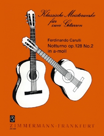 Notturno a-Moll op.128,2 fr 2 Gitarren Spielpartitur