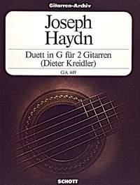 Duett in G fr 2 Gitarren Partitur (Kreidler, Dieter, ed)