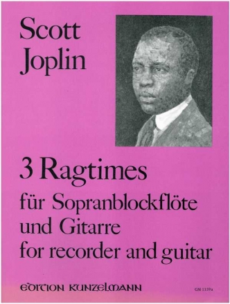 3 Ragtimes fr Sopranblockflte und Gitarre Partitur und 2 Stimmen