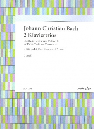 Trio C-Dur op.15,1  und  A-Dur op.15,2 fr Klavier, Violine, und Violoncello Partitur und Stimmen