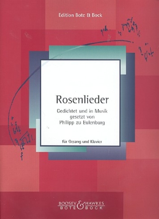 Rosenlieder fr Gesang und Klavier Prachtausgabe