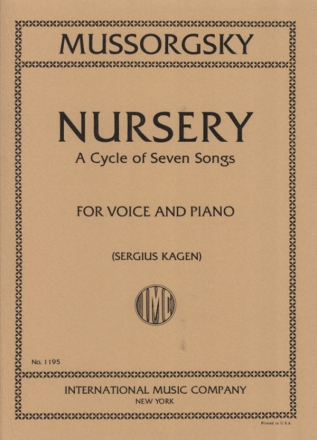 Nursey - a cycle of 7 songs (original key) for voice and piano