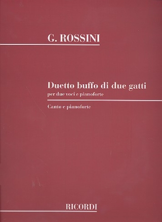 Duetto buffo di due gatti per 2 voci e pianoforte