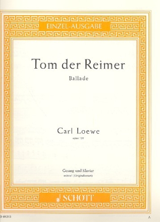 Tom der Reimer op.135 Ballade fr mittlere Singstimme und Klavier