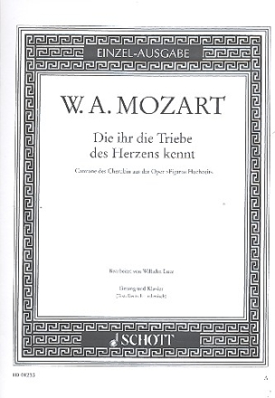 Die ihr die Triebe des Herzens kennt fr Gesang und Klavier (dt/it)