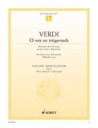 O wie so trgerisch fr Tenor und Klavier (dt)