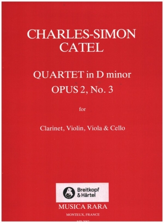 Quartet in d minor op.2,3 for clarinet, violin, viola and cello