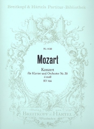 Konzert d-Moll Nr.20 KV466 fr Klavier und Orchester Partitur