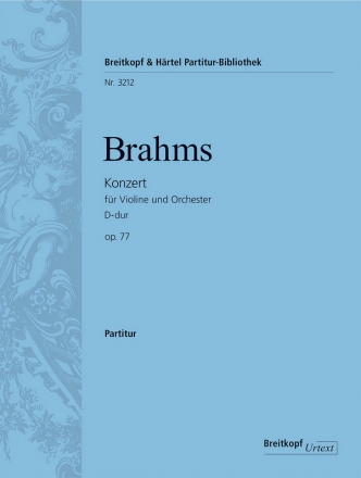 Konzert D-Dur op.77 fr Violine und Orchester Partitur