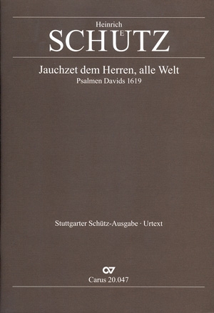 Jauchzet dem Herrn alle Welt SWV47 fr Favoritchor (AT), gem Chor (SSATB) und Orchester,  Partitur