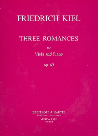 3 Romances op.69 for viola and piano