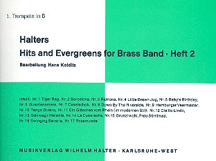 Halters Hits and Evergreens Band 2 fr Blasorchester Trompete 1