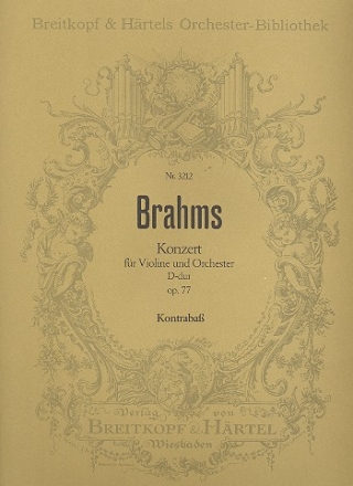 Konzert D-Dur op.77 fr Violine und Orchester Kontrabass