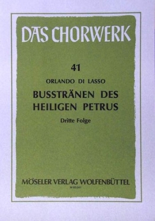 Butrnen des Heiligen Petrus Band 3 (Nr. 15-21) fr gem Chor (SSAATTB),  Partitur (it/dt)