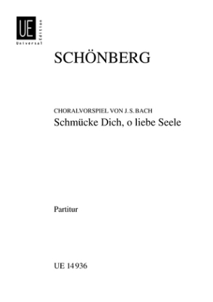 Schmcke dich o liebe Seele Choralvorspiel fr Orchester Studienpartitur