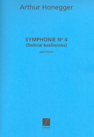 Symphonie no.4 pour orchestre partition miniature