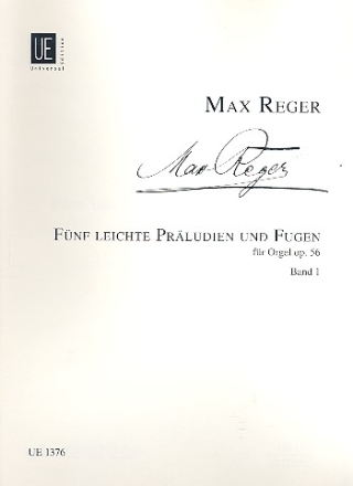 5 leichte Prludien und Fugen op.56 Band 1 fr Orgel