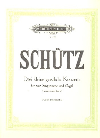 3 kleine geistliche Konzerte fr eine Singstimme und Orgel (Harmonium oder Klavier) (dt)