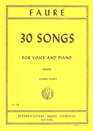 30 Songs for high voice and piano (fr/en)