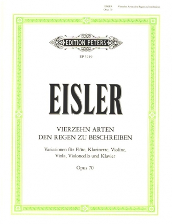 14 Arten den Regen zu beschreiben fr Blser, Streicher und Klavier Partitur und 5 Stimmen