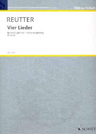 4 Lieder op.54 fr Singstimme und Klavier (Lichtpause)