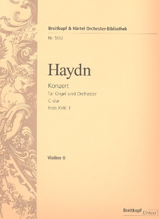 Konzert C-Dur Hob.XVIII:1 fr Orgel und Orchester Violine 2