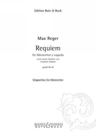 Requiem op.83,10 fr Mnnerchor a cappella Partitur (dt)