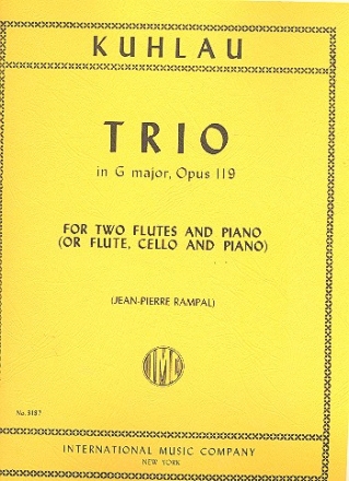 Trio g Major op.119 for 2 flutes and piano Rampal, Jean Pierre, ed