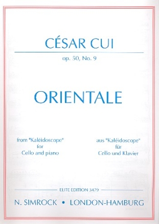 Orientale op.50,9 fr Violoncello und Klavier