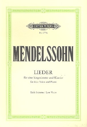 Lieder fr Gesang (tief) und Klavier (dt)