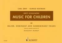 Music for Children vol.3 - major dominant and subdominant triads fr 4 Blockflten (SATB) score