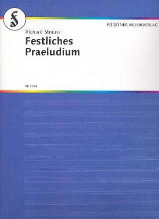 Festliches Prludium op. 61 fr Orchester und Orgel Studienpartitur