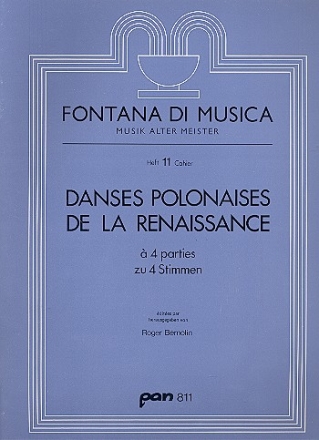 Danses polonaises de la renaissance zu 4 Stimmen