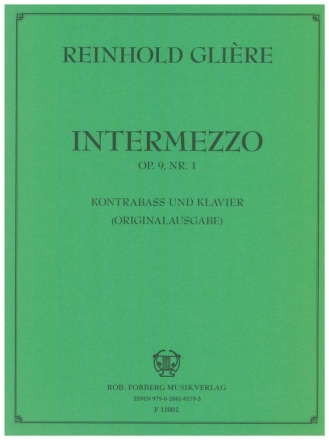 Intermezzo op.9,1 fr Kontraba und Klavier