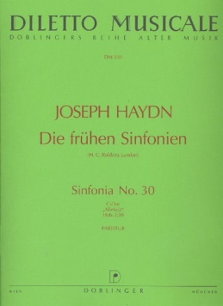 Sinfonie C-Dur Nr.30 Hob.I:30 fr Orchester Partitur