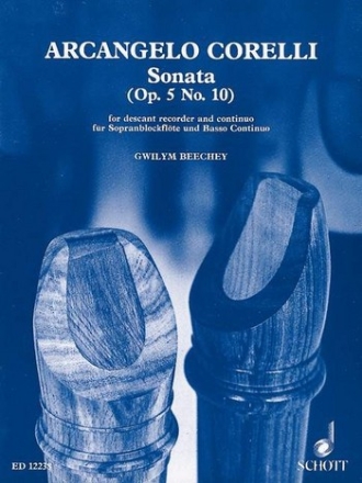 Sonata op.5,10 for soprano recorder and piano