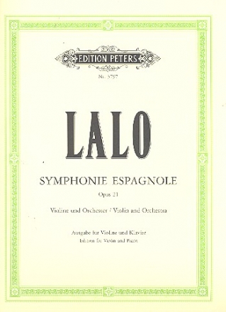 Symphonie espagnole op.21 fr Violine und Orchester fr Violine und Klavier