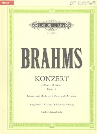 Konzert d-Moll Nr.1 op.15 fr Klavier und Orchester Ausgabe fr 2 Klaviere (eine Spielpartitur)