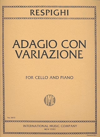 Adagio con variazioni for violoncello and piano